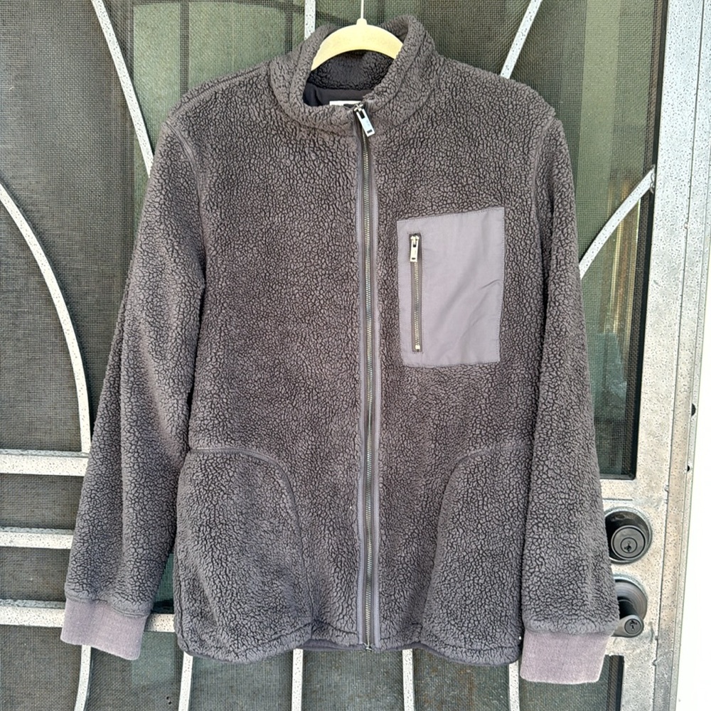 Ugg  Gray sherpa zippered jacket - Picture 2 of 5